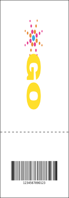 Abstract QR Lights Event Ticket Product Back