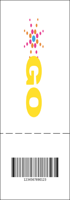 All Purpose Circle QR Event Ticket Product Back