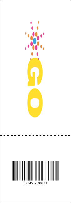 Birthday Geometric QR Event Ticket Product Back