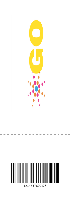 Retro Color QR Event Ticket Product Back