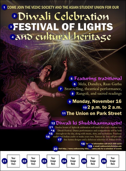 Diwali Logo Flyer Product Front