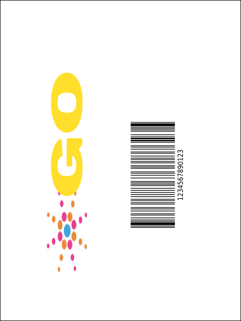 Abstract Lights Economy Event Badge Product Back