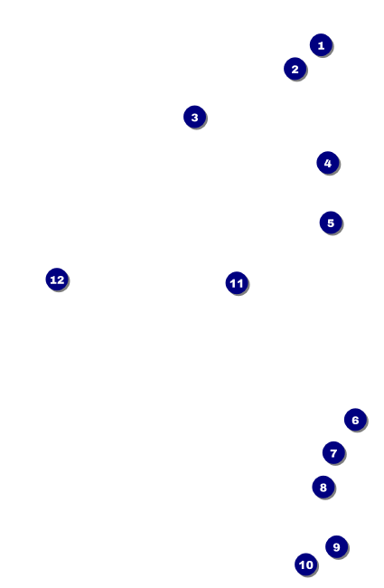 Abstract Lights VIP Event Badge Small Front Field Markers