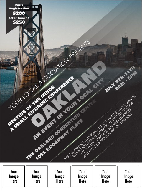 Oakland Logo Flyer Product Front