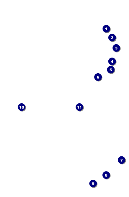 Football Lights VIP Event Badge Small Front Field Markers