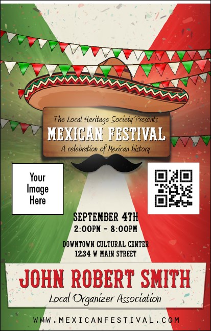 Mexican Fiesta VIP Event Badge Medium
