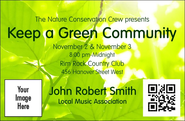 Nature Series - Green VIP Event Badge Small