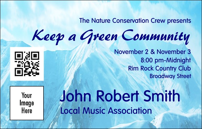 Nature Series - Mountain VIP Event Badge Medium