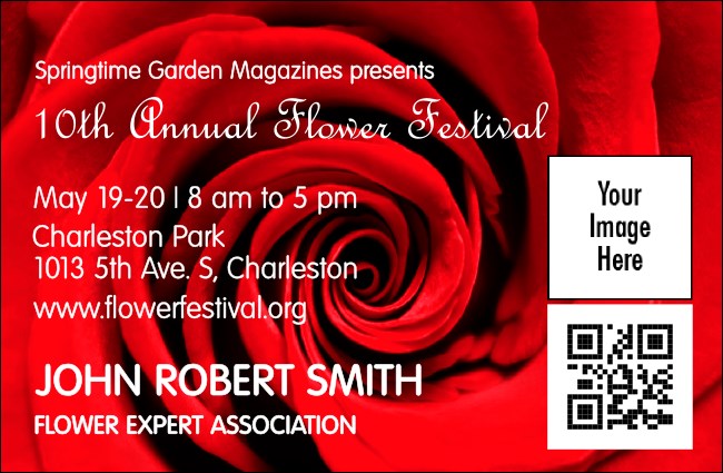 Red Rose VIP Event Badge Small