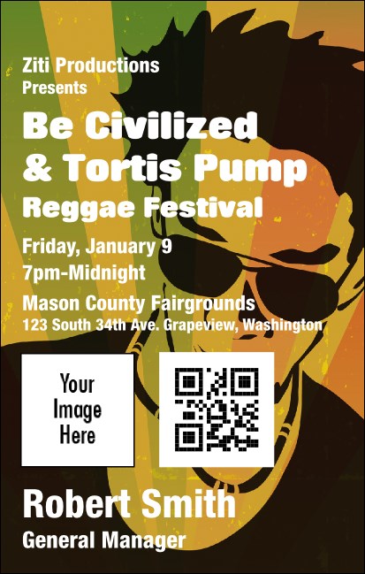 Reggae VIP Event Badge Medium Product Front