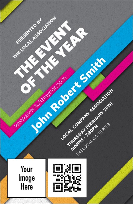 Retro Colors VIP Event Badge Small