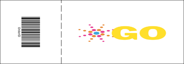 Hockey Badge Blue General Admission Ticket Product Back