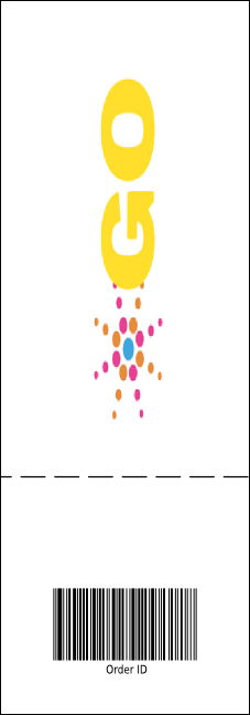 Sports Ticket 001 Purple & Yellow Product Back