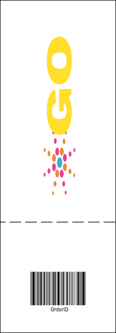 Sports Ticket 002 Purple & Yellow Product Back