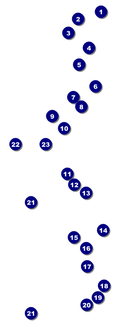 String Symphony Event Ticket Front Field Markers