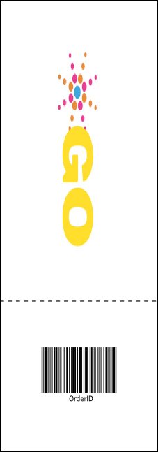 Birthday Party Green Event Ticket Product Back