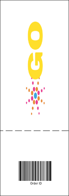 Sports Ticket Black & Yellow Product Back