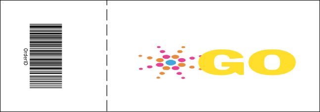 Green and Black General Admission Ticket Product Back