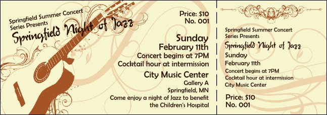 Concert Series Ticket 005 Product Front