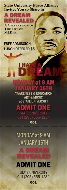 Martin Luther King General Admission-Ticket