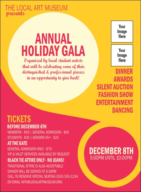 Circle Gala Invitation Product Front