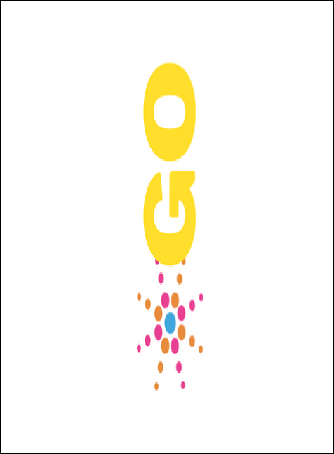 Abstract Lights Invitation Product Back