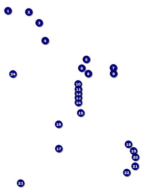 Class Reunion Mascot Purple Invitation Front Field Markers