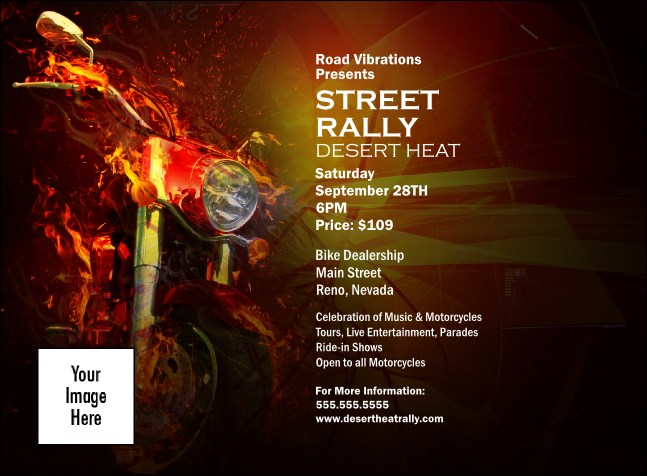 Motorcycle Invitation Product Front