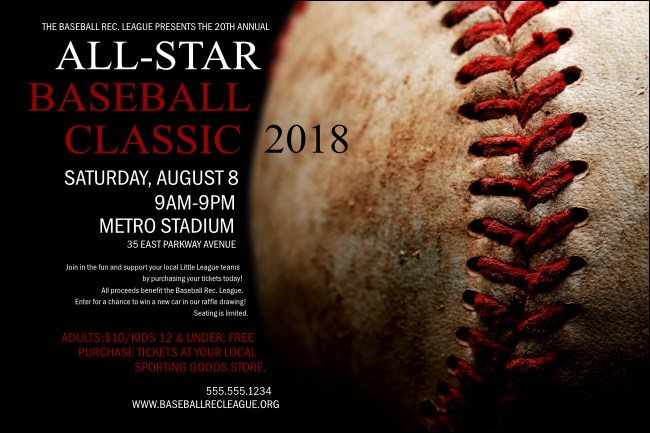 Baseball Stitches Poster Product Front