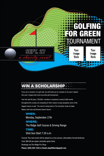 Golf Water Hazard Poster Product Front