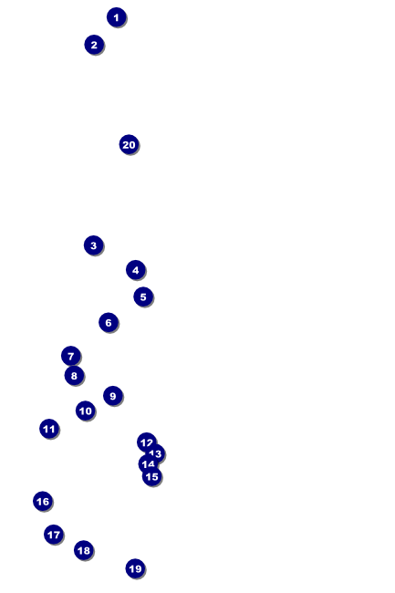 Sports Poster 001 in Blue and Yellow Front Field Markers