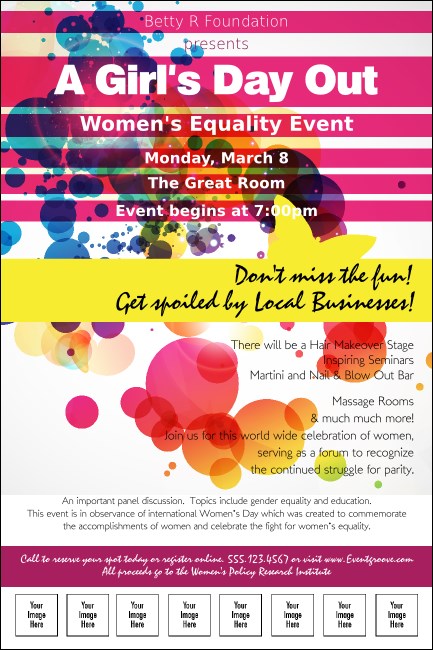 Women's Expo Abstract Logo Poster