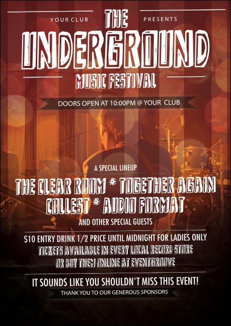 Alternative Music Postcard Product Front