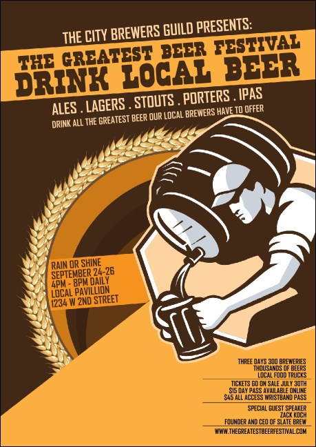 Beer Festival - Artisan Postcard Product Front
