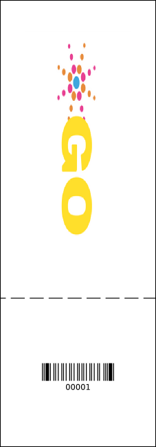 Roller Derby Passing Star Raffle Ticket Product Back