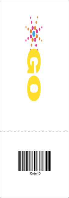 Hanukkah Abstract Raffle Ticket Product Back