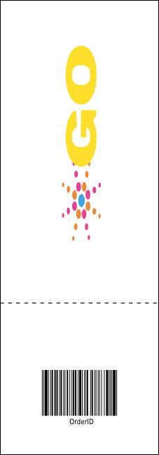 Dance Silhouette Raffle Ticket Product Back