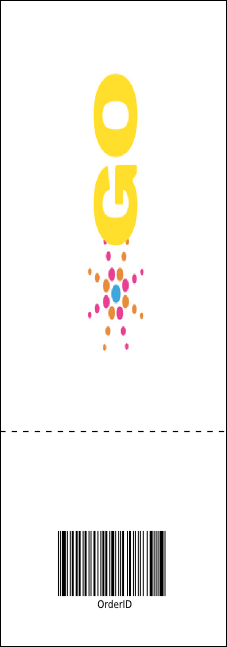 Birthday Party Geometric Raffle Ticket Product Back