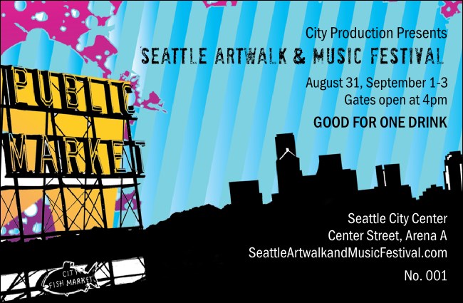 Seattle Drink Ticket Product Front