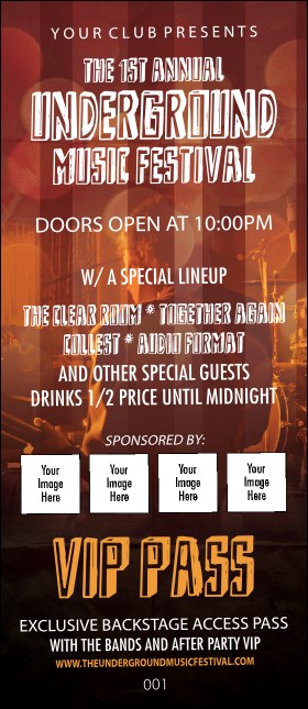 Alternative Music VIP Pass Product Front