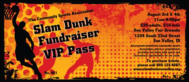Basketball VIP Pass Product Front