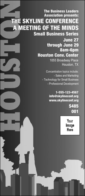 Houston VIP Pass (Black & white) Product Front