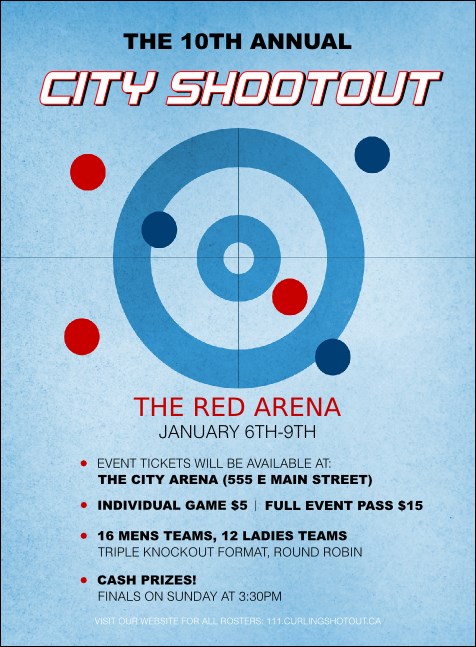 Curling Invitation Product Front