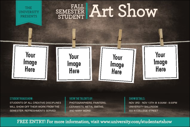 Image Upload Polaroid Poster Product Front