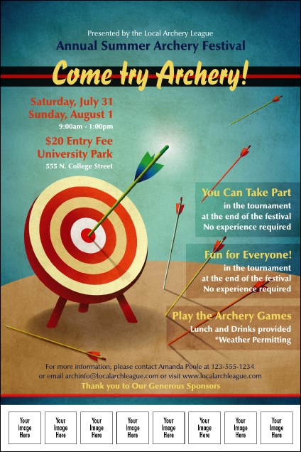Archery Logo Poster Product Front