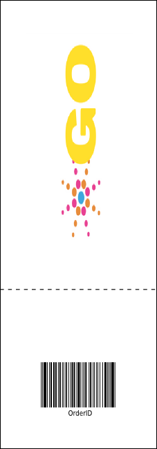 Goth Rave Raffle Ticket Product Back