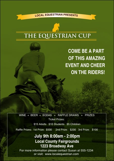 Equestrian Postcard Product Front