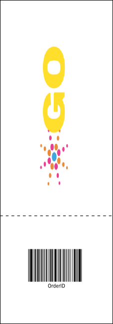 Summer Cut Paper Raffle Ticket Product Back