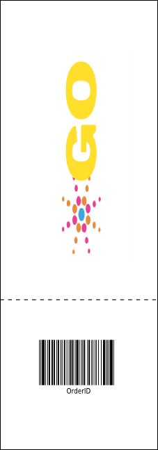 Social Networking Raffle Ticket Product Back