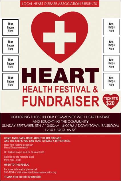 Heart Health Logo Poster Product Front